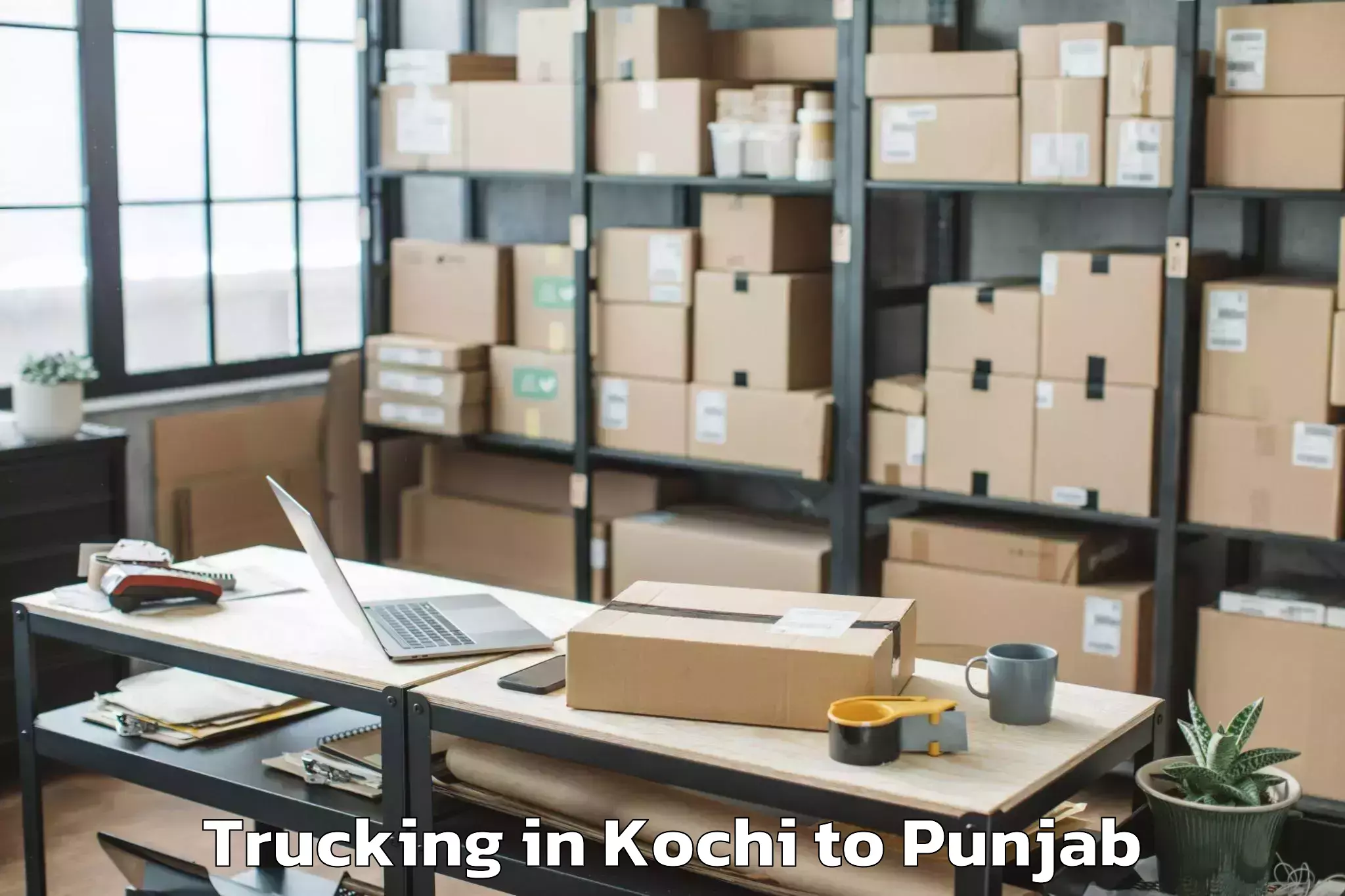 Professional Kochi to Kharar Trucking